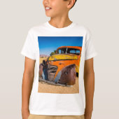 Oude en verlaten auto in Solitaire, Namibië T-shirt (Voorkant)