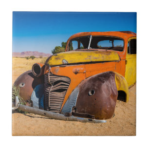 Oude en verlaten auto in Solitaire, Namibië Tegeltje