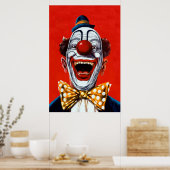 Oude enge clown poster (Keuken)