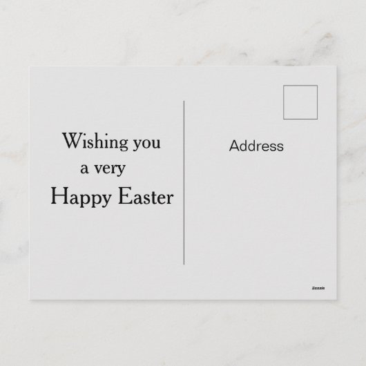 Oude engel Pasen groet briefkaart (Achterkant)