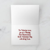 Oude engel St. Valentijnsdag wenskaart Feestdagen Kaart (Binnen)