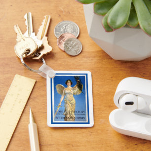 Oude engel van patriottische vrouw, koop oorlogsob sleutelhanger