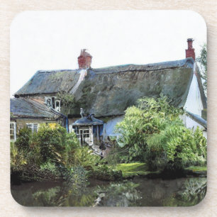 OUDE ENGELAND COTTAGE BIER ONDERZETTER