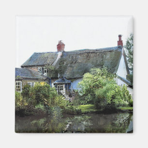 OUDE ENGELAND COTTAGE MAGNEET