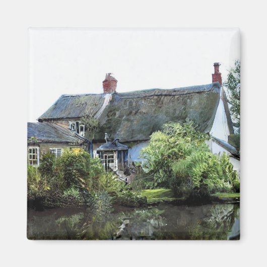 OUDE ENGELAND COTTAGE MAGNEET (Voorkant)