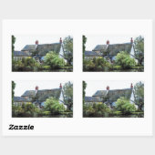 OUDE ENGELAND COTTAGE RECHTHOEKIGE STICKER (Vel)