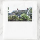 OUDE ENGELAND COTTAGE RECHTHOEKIGE STICKER (Tas)