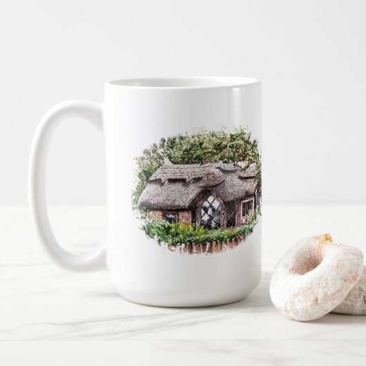 OUDE ENGELAND KOFFIEBEEKER KOFFIEMOK (Met donut)