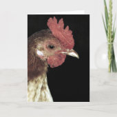 Oude Engelse bantam Rooster Kaart (Voorkant)