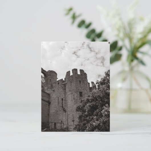 Oude Engelse Castle. Briefkaart (Staand voorkant)