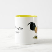 Oude Engelse Cream Buttercups Tweekleurige Koffiemok (Center)