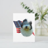 Oude Engelse herdershond vlag Briefkaart (Staand voorkant)