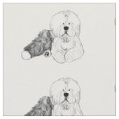 oude engelse herenhond Walt Dizzy Wigglebottom Stof (Close Up)