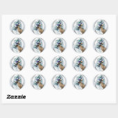 Oude Engelse kerstcadeautjes voor Mastiff Ronde Sticker (Vel)