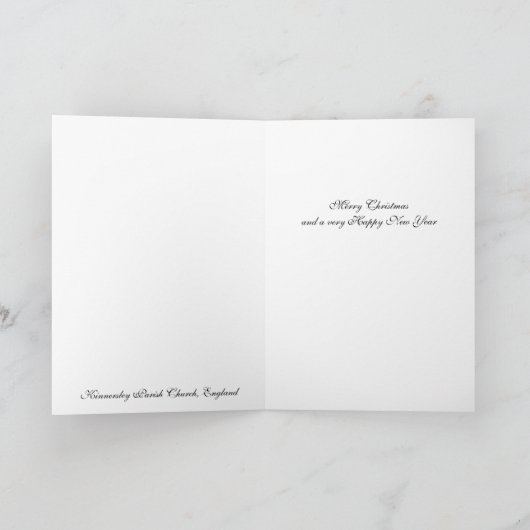 Oude Engelse orgaanKerstkaart Feestdagen Kaart (Binnen)