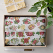 Oude Engelse Rozen Tissuepapier (Geschenk)
