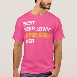 Oude Engelse schaap beste bier van oud Engels ze T-shirt