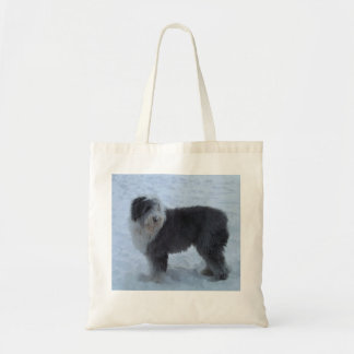 Oude Engelse Sheepdog Bag - Sneeuwhond! Tote Bag