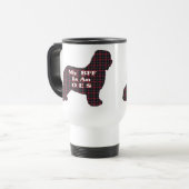 Oude Engelse Sheepdog BFF-cadeautjes Reisbeker (Voorkant links)