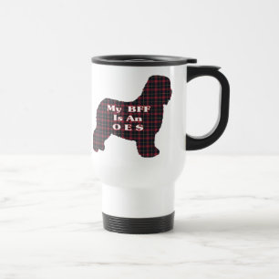Oude Engelse Sheepdog BFF-cadeautjes Reisbeker