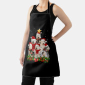 Oude Engelse Sheepdog Dog kersthond - lichtboom Schort (Insitu)