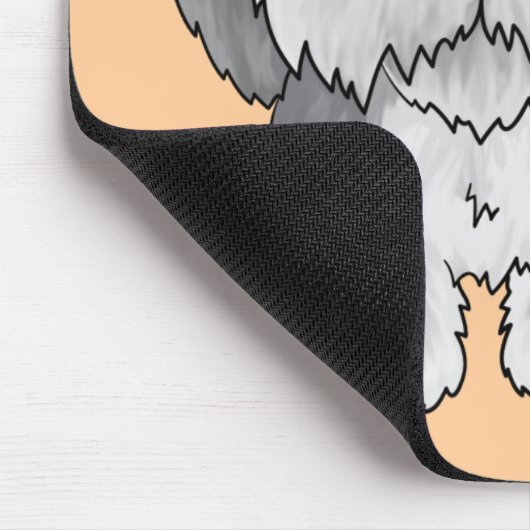 Oude Engelse Sheepdogs - Big Nose en Butt Muismat (Hoek)