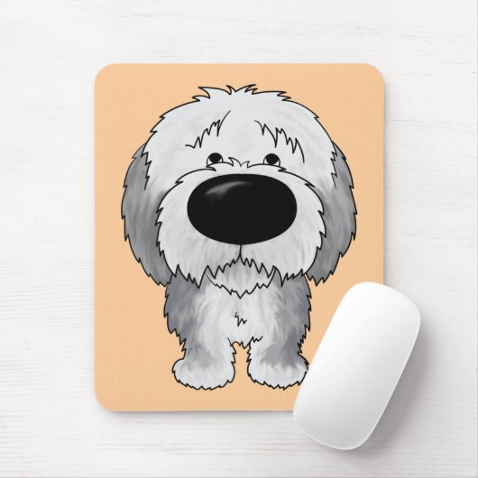 Oude Engelse Sheepdogs - Big Nose en Butt Muismat (Met muis)