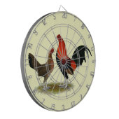 Oude Engelse spelbantams: BB Red Pair Dartbord (Voorkant Links)