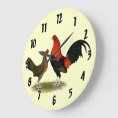 Oude Engelse spelbantams: BB Red Pair Grote Klok (Hoek)