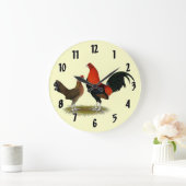 Oude Engelse spelbantams: BB Red Pair Grote Klok (Huis)