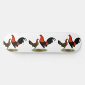 Oude Engelse spelbantams: BB Red Pair Skateboard (Horizontaal)