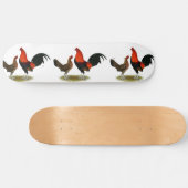 Oude Engelse spelbantams: BB Red Pair Skateboard (Horizontaal)