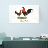 Oude Engelse spelbantams:  BB Red Pair Spandoek (Beurs)