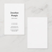 Oude Engelse tekst Nostalgische Sjabloon Cool Clas Visitekaartje (Voorkant / Achterkant)