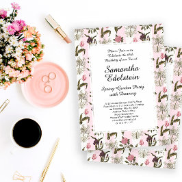 Oude Engelse tuin Floral Birthday Kaart