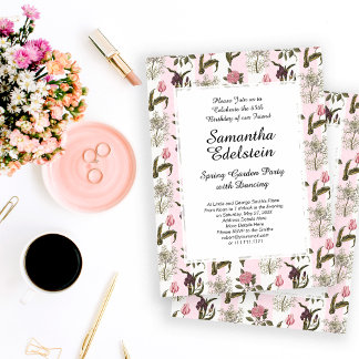 Oude Engelse tuin Floral Birthday Kaart