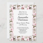 Oude Engelse tuin Floral Birthday Kaart (Voorkant)