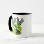 Oude Engelstalige blauw spel Mok (Voorkant links)