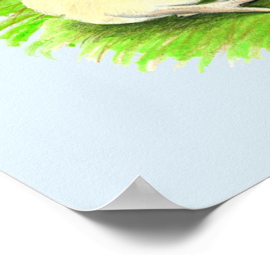 Oude Engelstalige blauw spel Poster (Hoek)