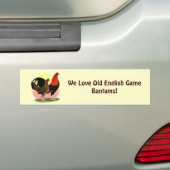 Oude Engelstalige gamenbank:  BB Red Bumpersticker (Op auto)