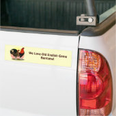 Oude Engelstalige gamenbank:  BB Red Bumpersticker (Op Truck)