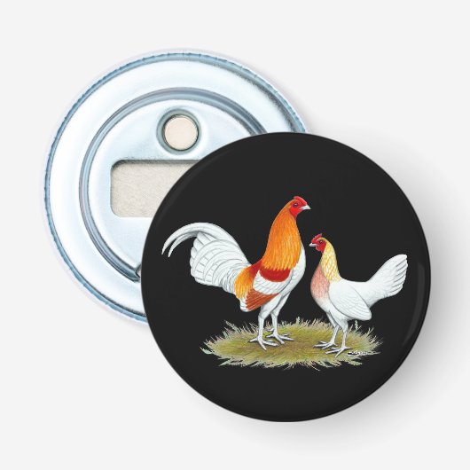 Oude Engelstalige gamenbank: Red Pyle Button Flesopener (Voorkant)
