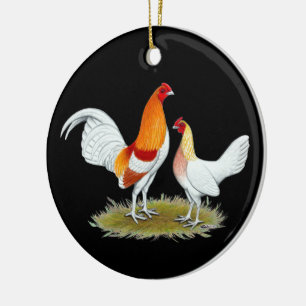 Oude Engelstalige gamenbank: Red Pyle Keramisch Ornament