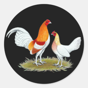 Oude Engelstalige gamenbank: Red Pyle Ronde Sticker
