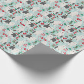 Oude Engelstalige kerstinpakpapier Cadeaupapier (Hoek)