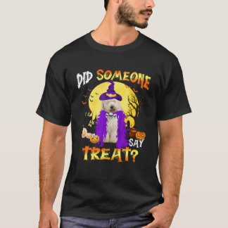 Oude Engelstalige Sheepdog Halloween heeft iemand  T-shirt