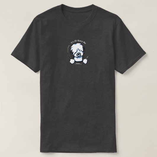 Oude Engelstalige Sheepdog over mij T-shirt (Design voorkant)