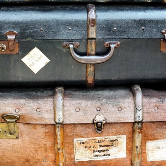 OUDE ENGLAND BAGAGELABEL