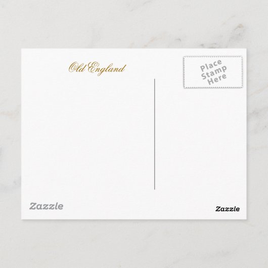 OUDE ENGLAND BRIEFKAART (Achterkant)