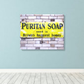 OUDE ENGLAND CANVAS AFDRUK (Insitu (Houten vloer))